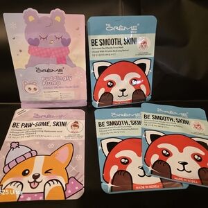 The Crème Shop Animal Face Masks Set ,5 Set